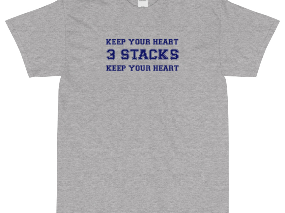 keep your heart 3 stacks t shirt